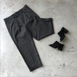 Oak + Fort Grey Wool Blend Trouser Pants Sz L